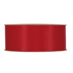 NASTRO IN RASO ROSSO MM25X20MT