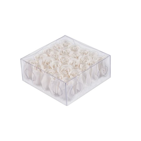 SET DI 25 ROSELLINE DI SAPONE BIANCHE